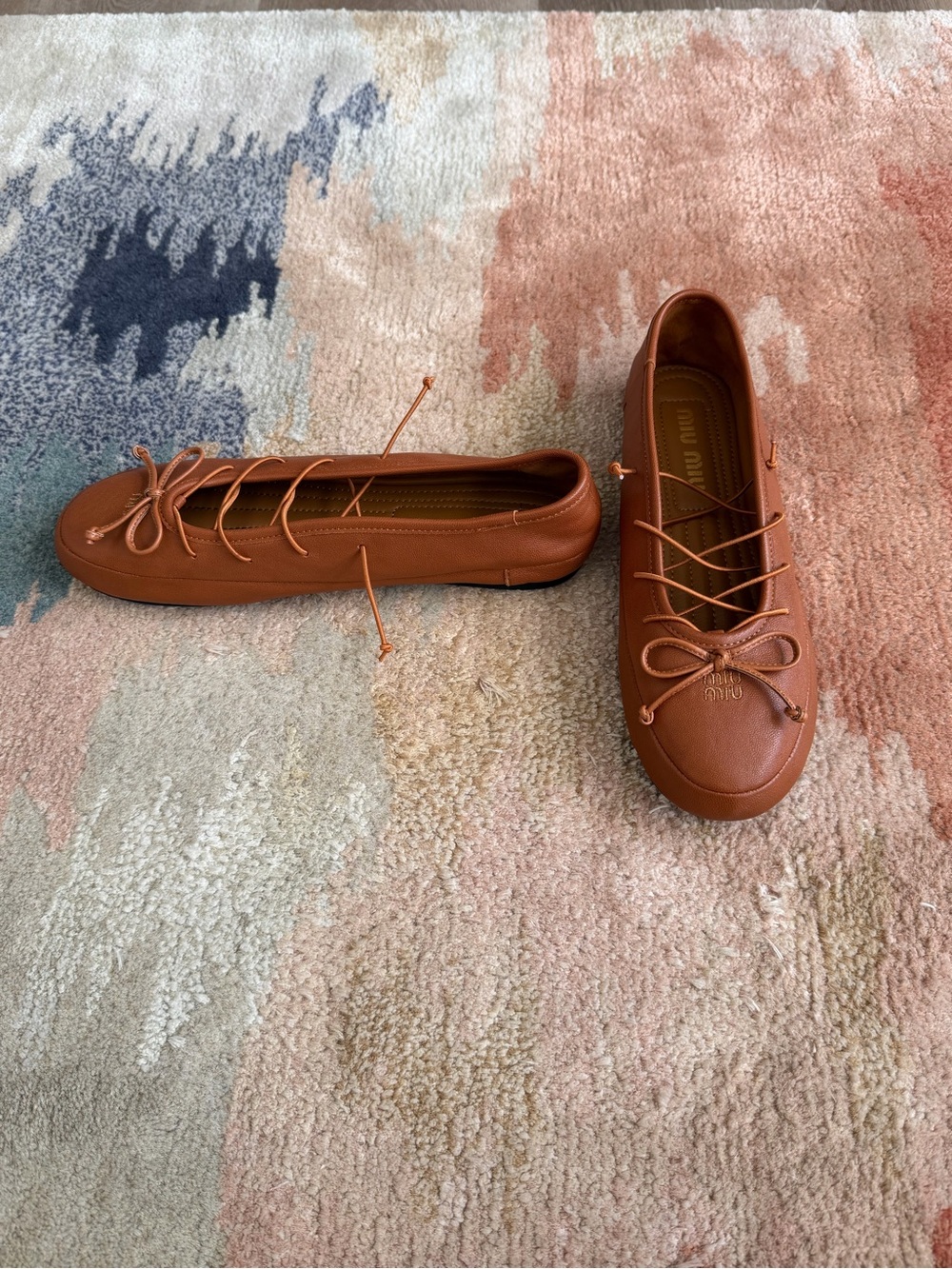 Miu Miu Leather Ballerinas